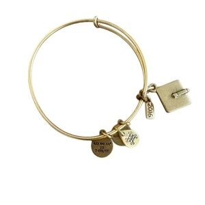 Alex and Ani Gold 2016 Graduation Cap Charm Bracelet
